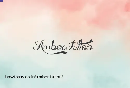 Ambor Fulton