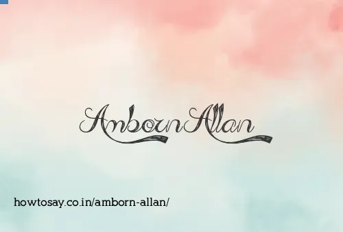 Amborn Allan