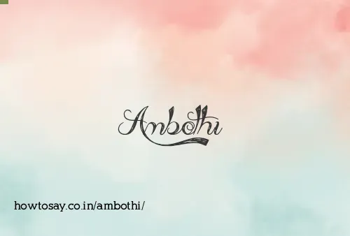 Ambothi