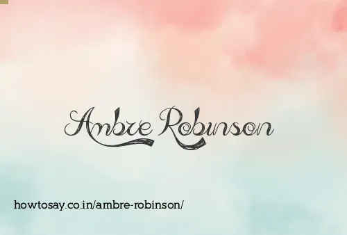 Ambre Robinson