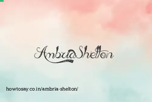Ambria Shelton