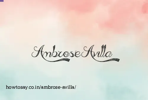 Ambrose Avilla