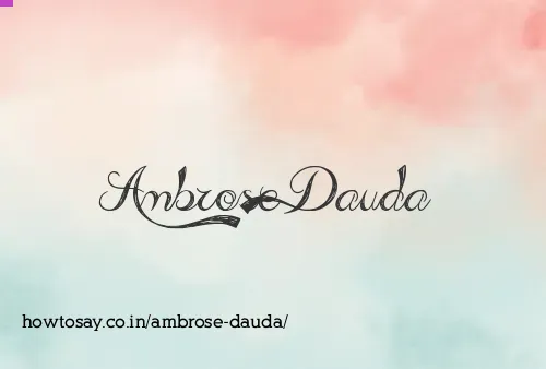 Ambrose Dauda