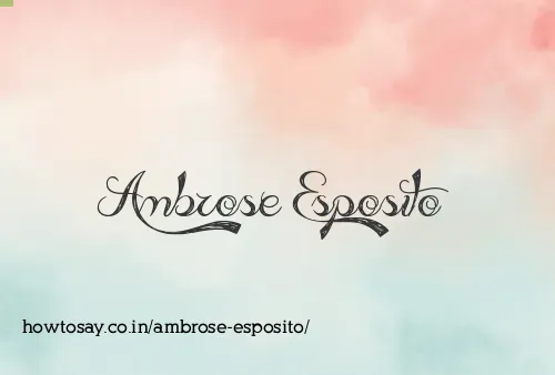 Ambrose Esposito