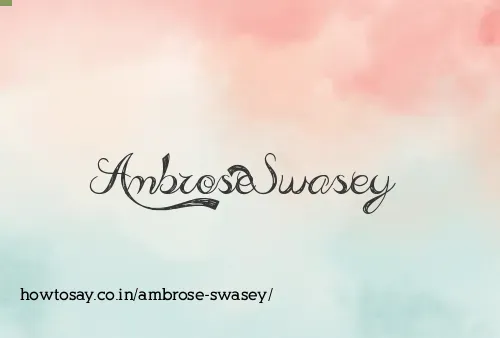 Ambrose Swasey