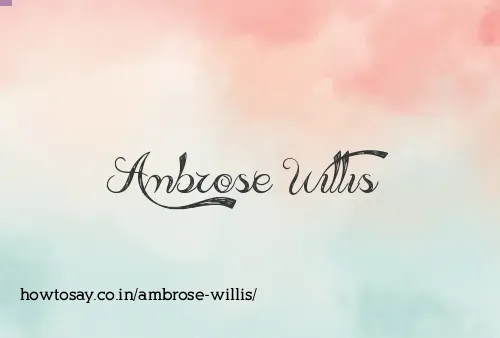 Ambrose Willis