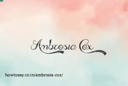 Ambrosia Cox