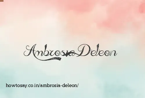 Ambrosia Deleon