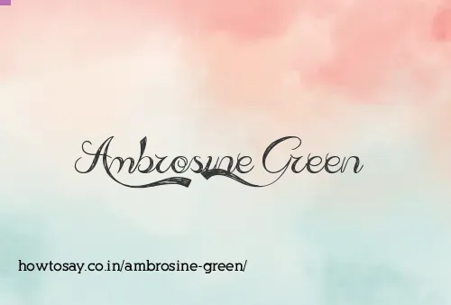 Ambrosine Green