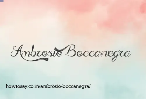 Ambrosio Boccanegra