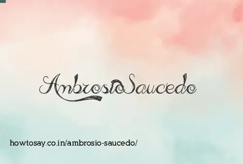 Ambrosio Saucedo