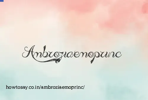 Ambroziaemoprinc
