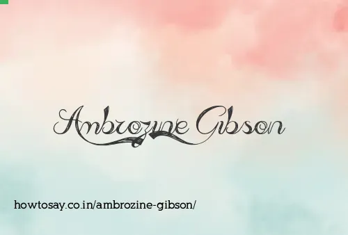 Ambrozine Gibson