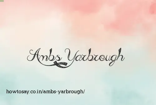 Ambs Yarbrough