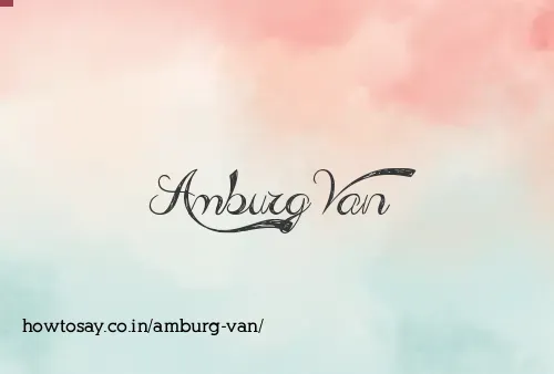 Amburg Van