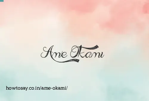 Ame Okami