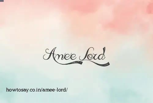 Amee Lord