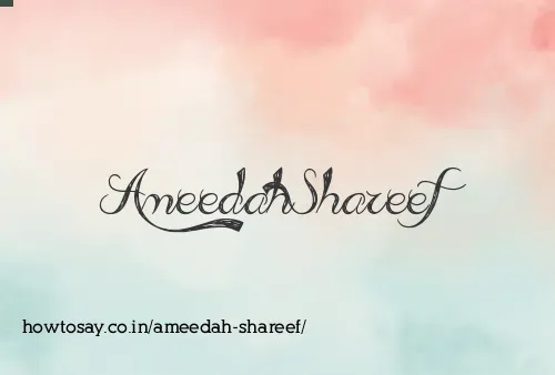 Ameedah Shareef