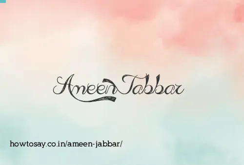 Ameen Jabbar
