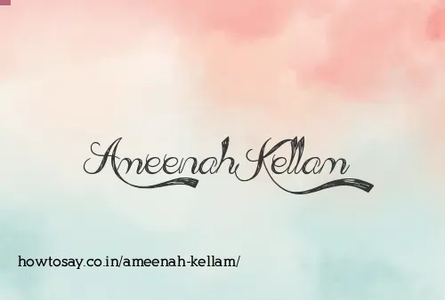 Ameenah Kellam