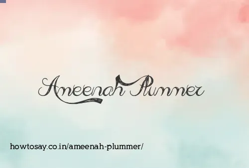 Ameenah Plummer