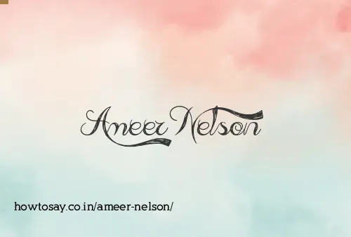 Ameer Nelson