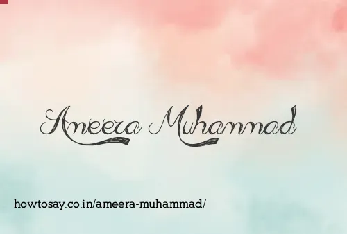 Ameera Muhammad