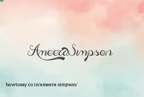 Ameera Simpson