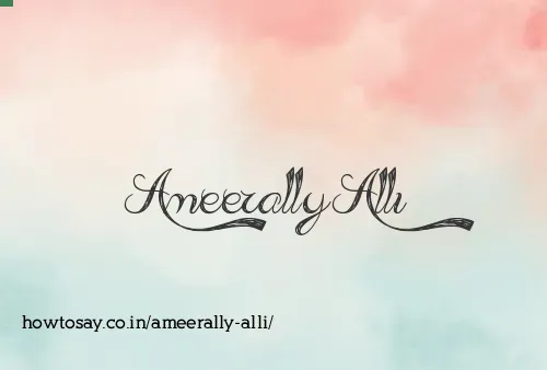 Ameerally Alli