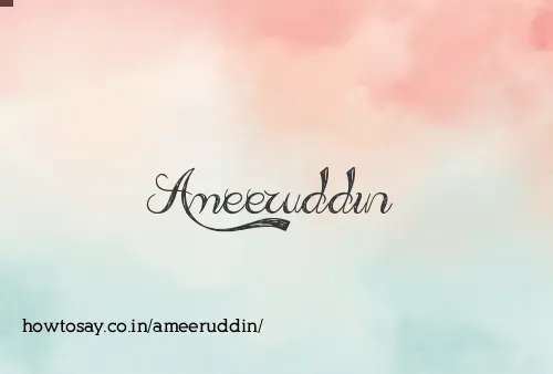Ameeruddin