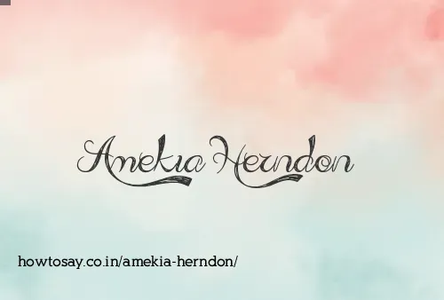 Amekia Herndon