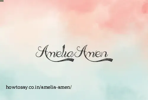 Amelia Amen