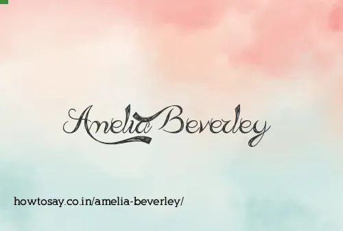 Amelia Beverley