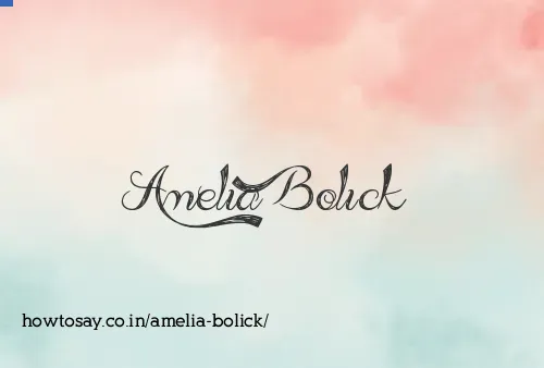 Amelia Bolick