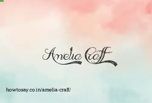 Amelia Craff