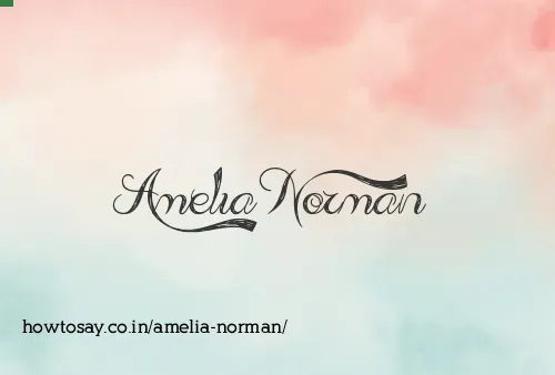 Amelia Norman