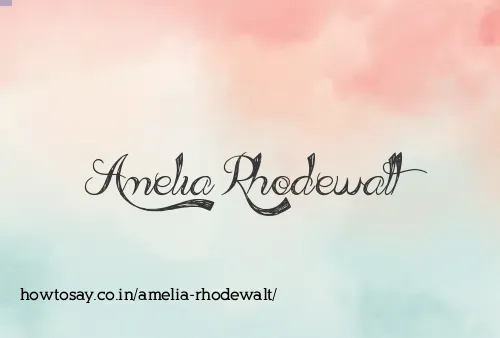 Amelia Rhodewalt