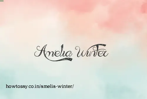Amelia Winter