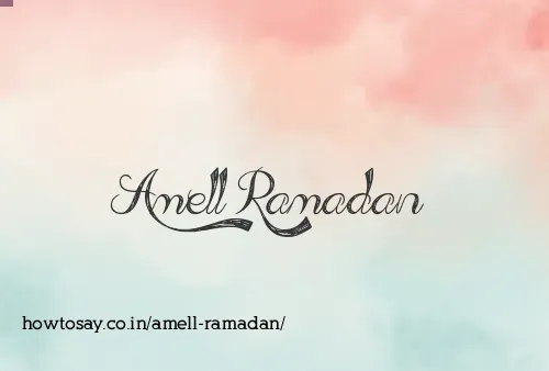 Amell Ramadan