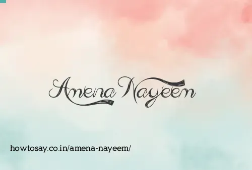 Amena Nayeem