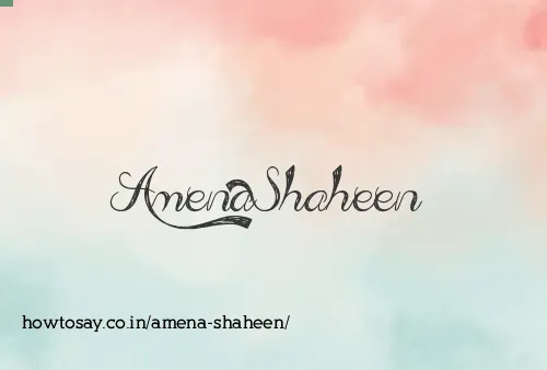 Amena Shaheen