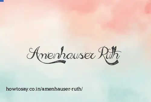 Amenhauser Ruth