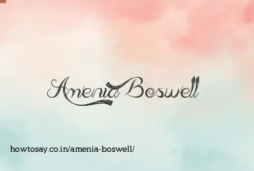 Amenia Boswell
