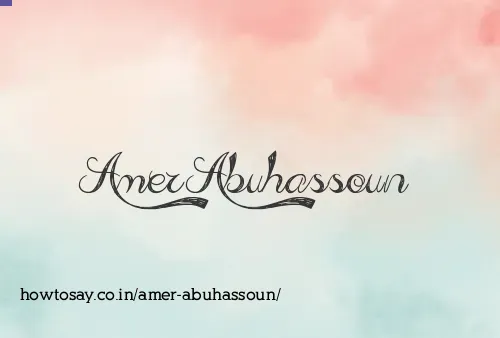 Amer Abuhassoun