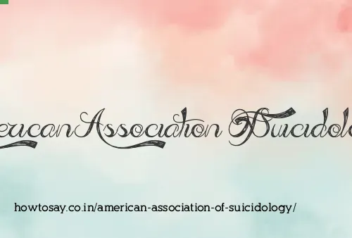 American Association Of Suicidology