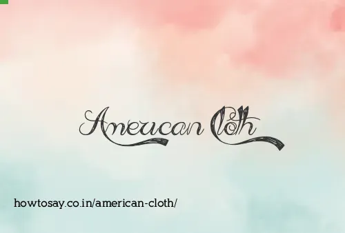 American Cloth