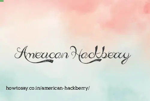 American Hackberry