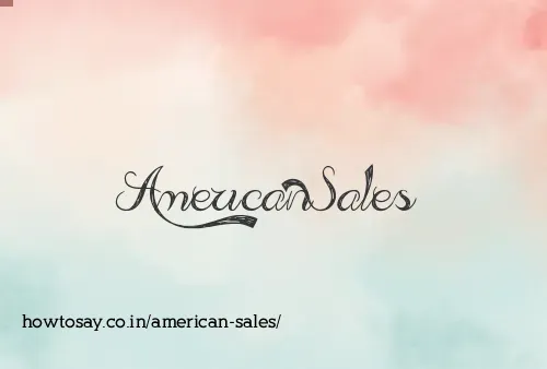 American Sales