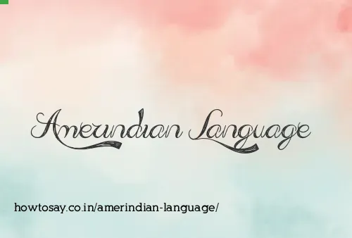Amerindian Language