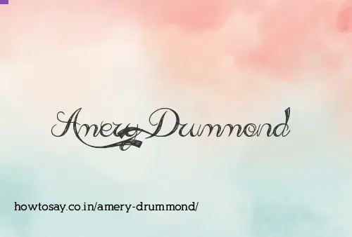 Amery Drummond